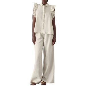 Camila Blanco Womens  2Pc Top & Pant Set